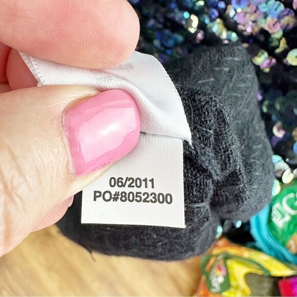 Bird by Juicy Couture Wool Knit Mermaid Sequin Dress w/Flutter Sleeve Sz Large - Picture 10 of 14